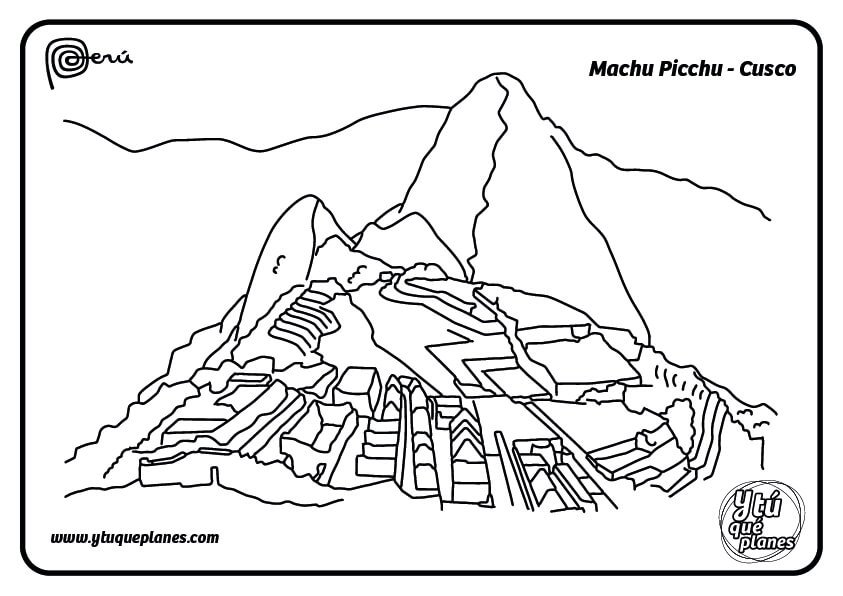 Machu Picchu, colorea nuestra maravilla del mundo