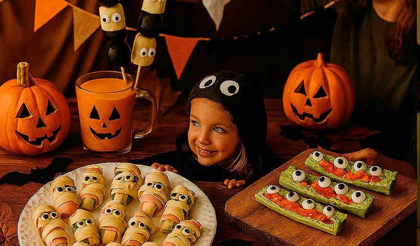 Recetas espeluznantes pero saludables para Halloween infantil