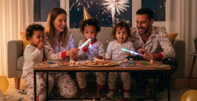 Año Nuevo: Cómo celebrar el 31 de diciembre con niños pequeños en casa (Guía completa para familias)