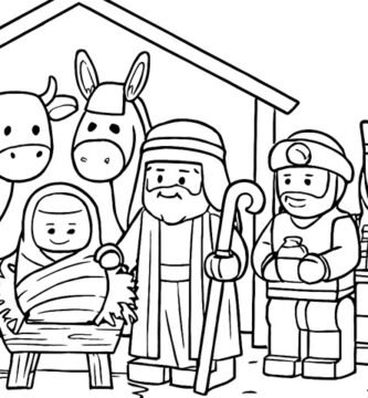 Nacimientos Navideños: Imágenes gratuitas para colorear de Pesebres de Navidad
