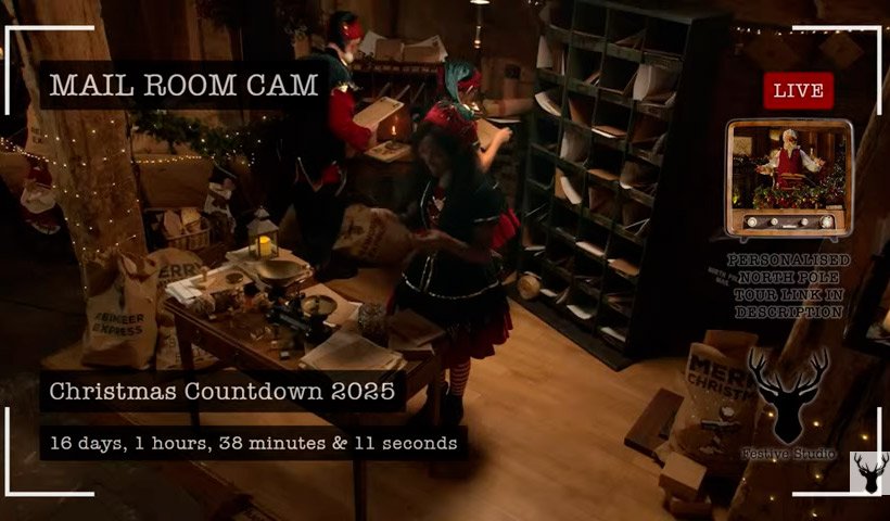 Watch Santa Live Christmas Countdown: Vive la magia del Polo Norte en tiempo real