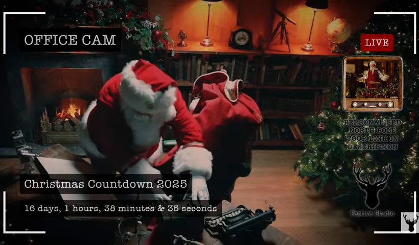 Watch Santa Live Christmas Countdown: Vive la magia del Polo Norte en tiempo real